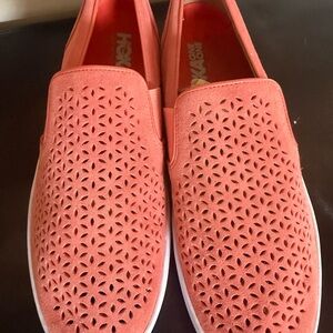 Hoka One One Coral Perforated Slip-Ons